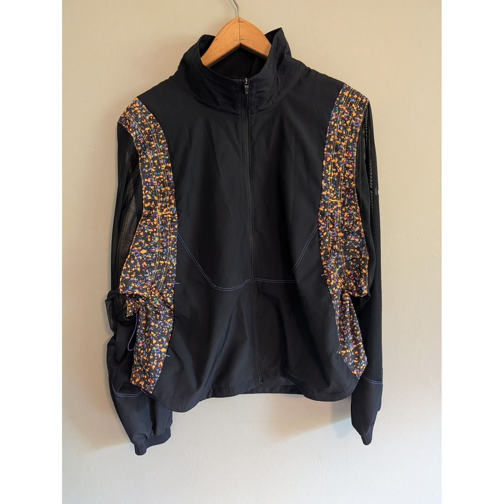 Nike Icon Clash Running Packable Mesh Windbreaker Jacket Black Splatter Print